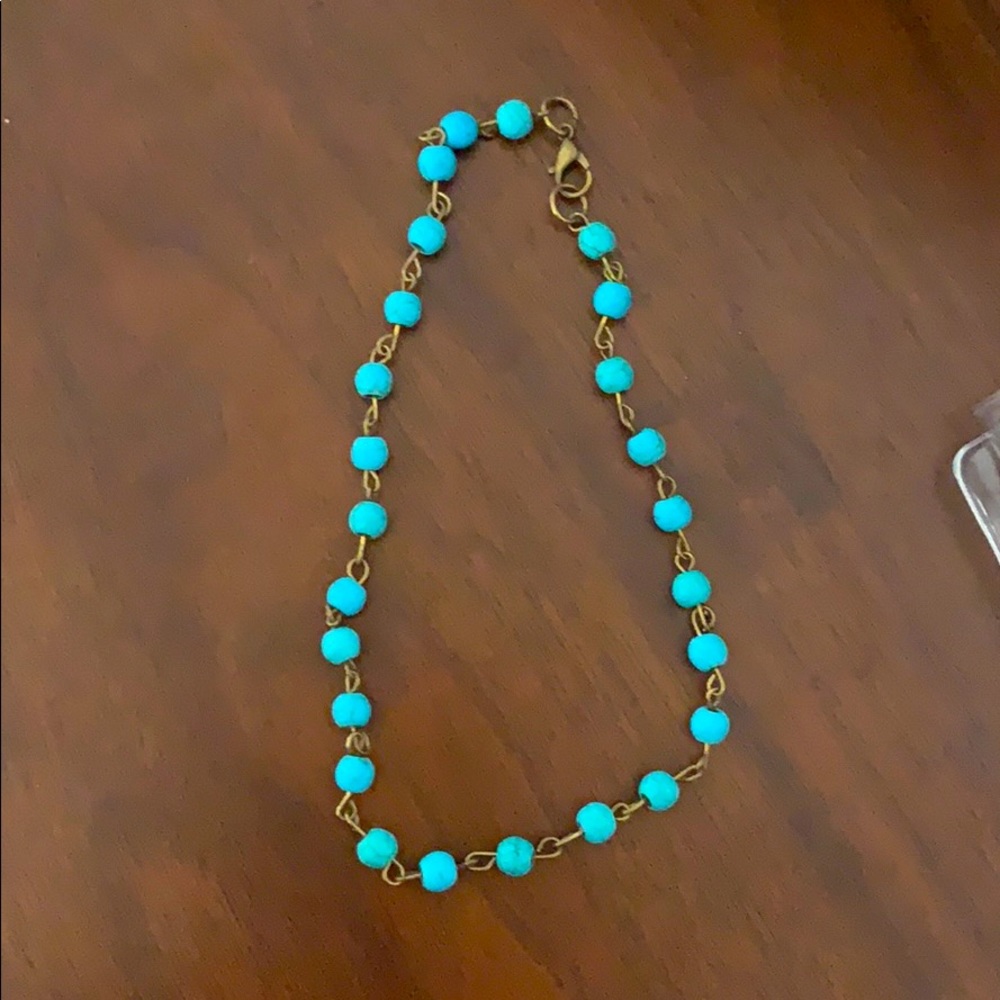 Turquoise beaded choker